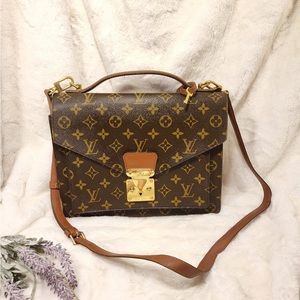 Authentic Louis Vuitton Monceau crossbody shoulder bag